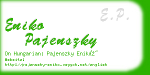 eniko pajenszky business card